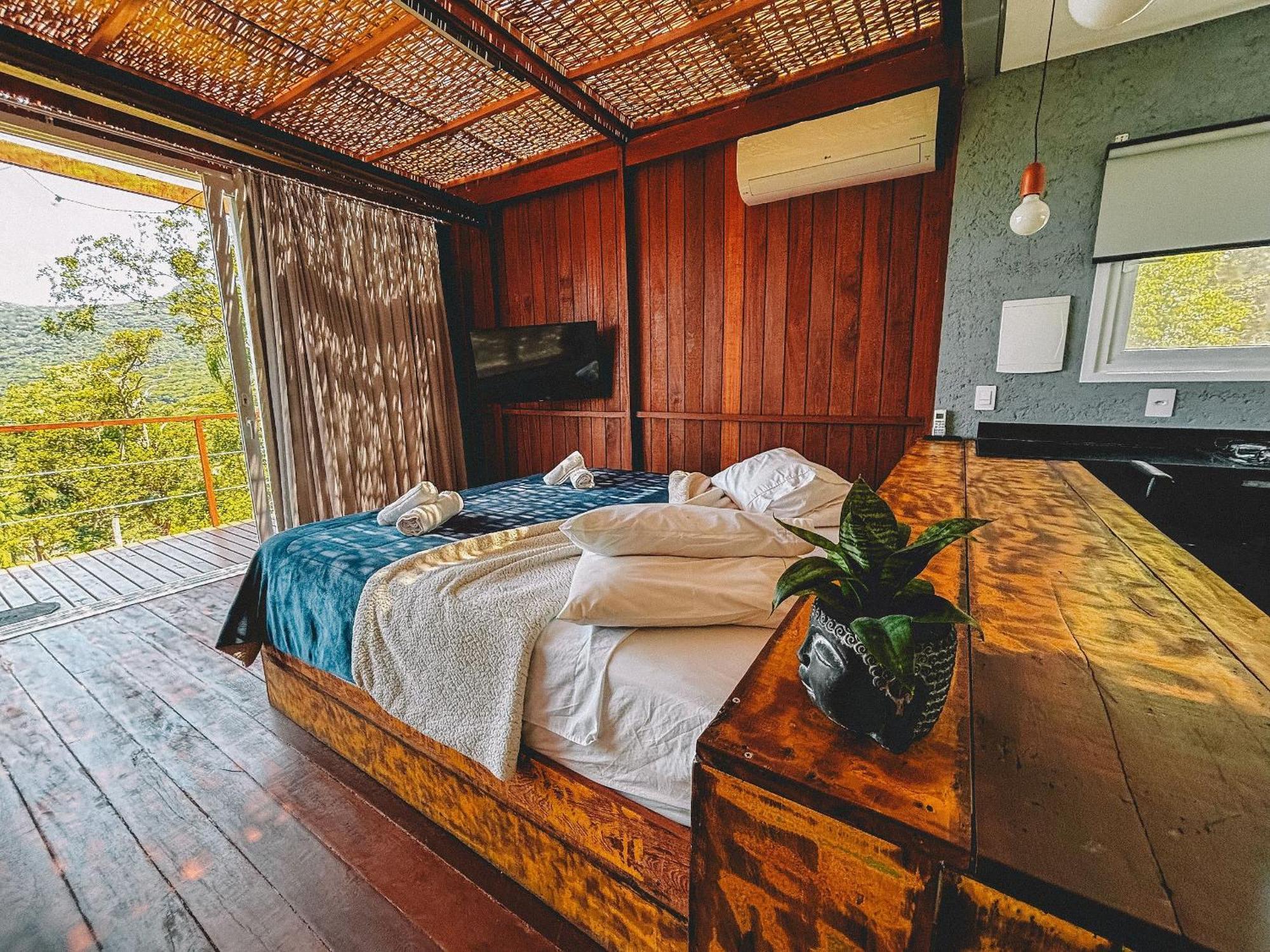 Casa De Vidro Alto Padrao - Hospedar Com Proposito Villa Florianópolis Dış mekan fotoğraf